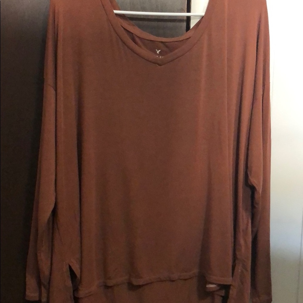 AE soft & sexy burnt orange long sleeve